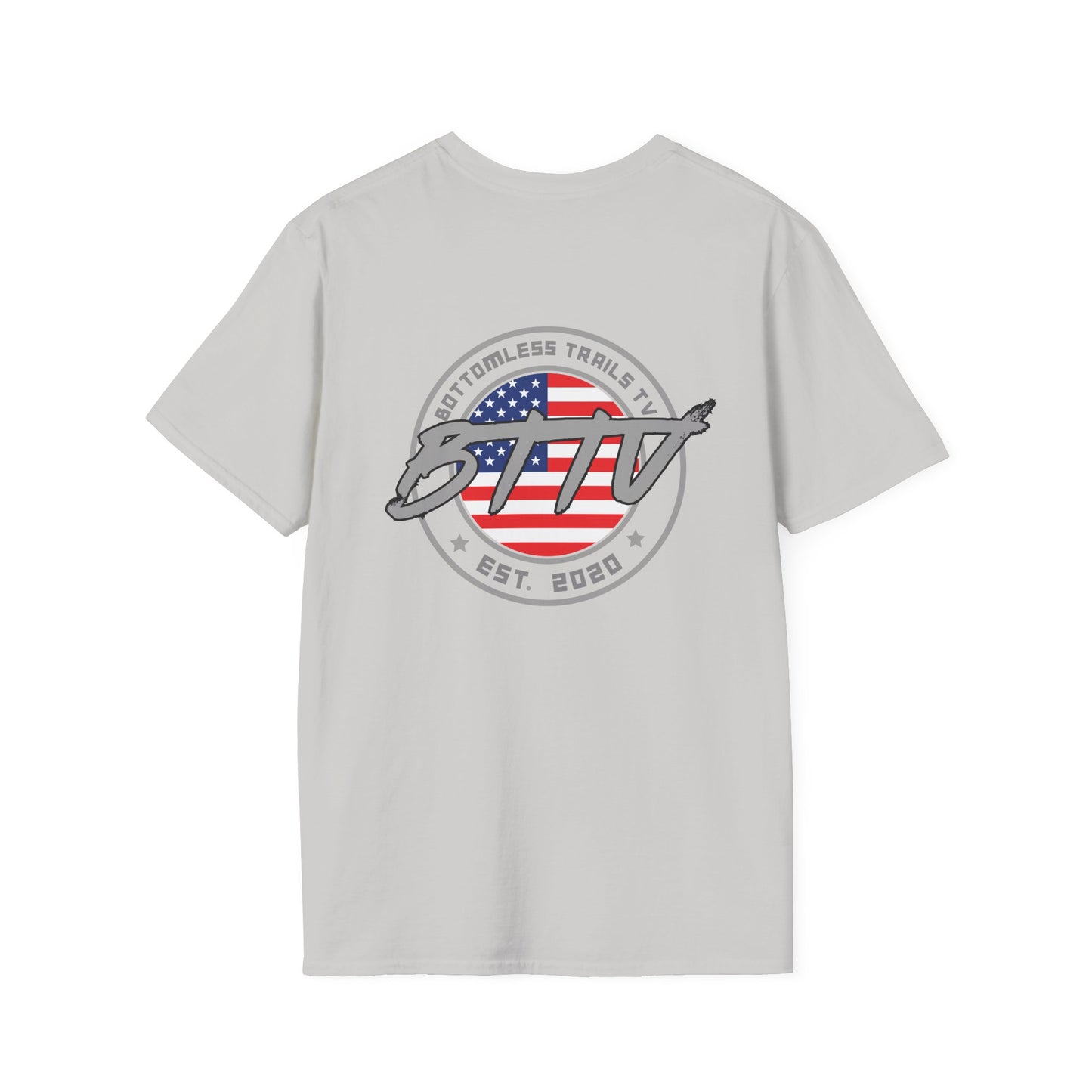 Big and Tall Patriotic STTV Graphic T-Shirt — American Flag Logo Tee