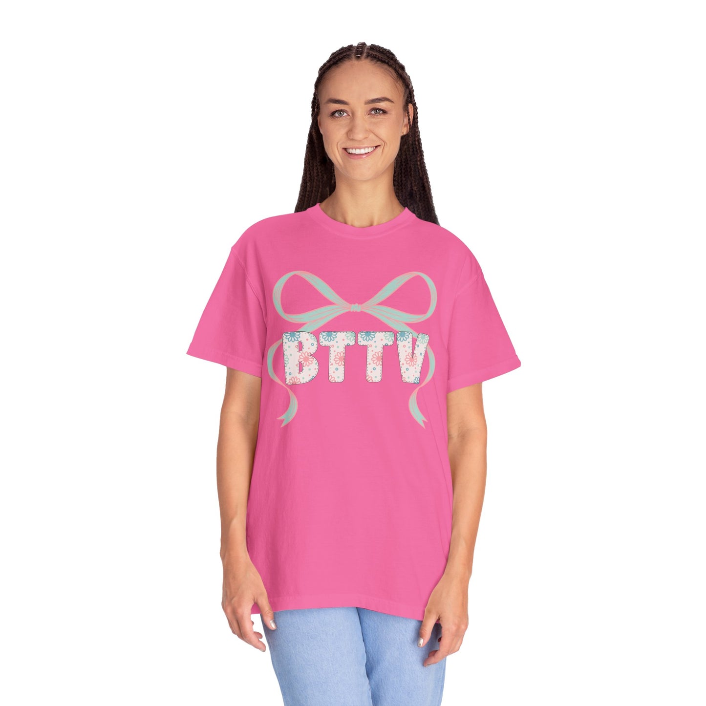 BTTV  Floral Ribbon T-Shirt