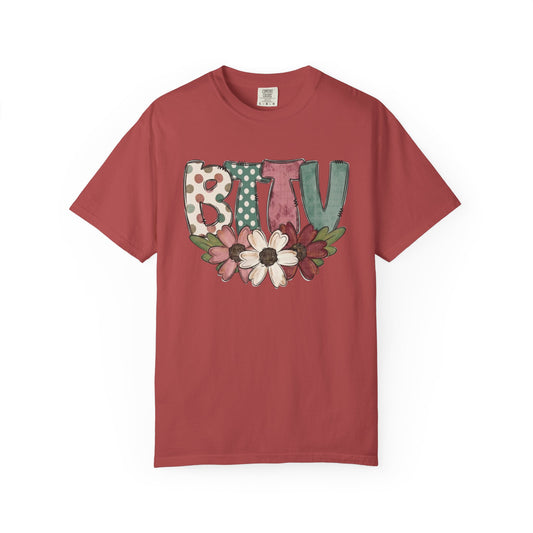BTTV Floral T-Shirt — Protest Support Tee with Flower Design