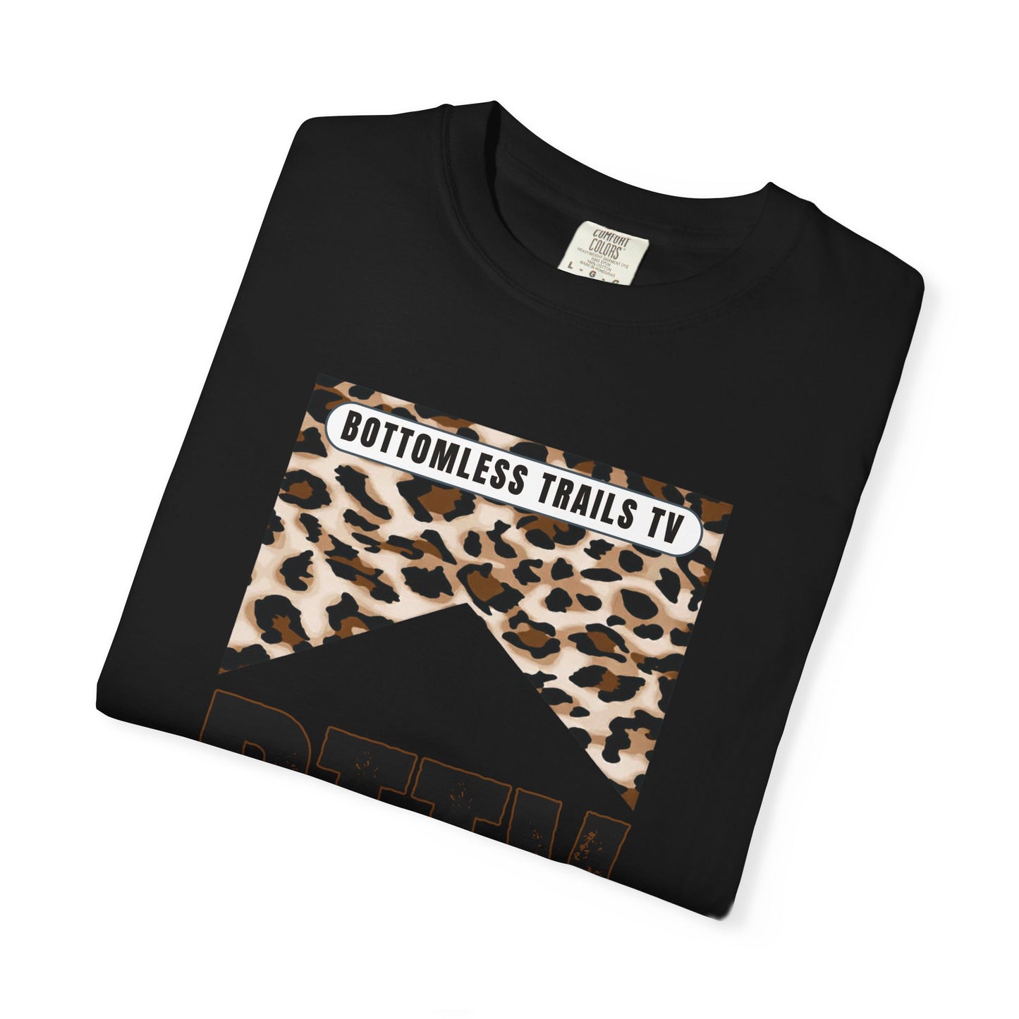 BTTV Leopard Logo T-Shirt — Bottomless Trails TV Graphic Tee