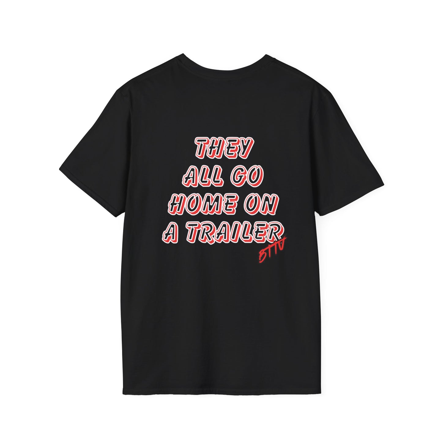 Big and Tall They All Go Home on a Trailer' Retro Logo Tee (BFTV)