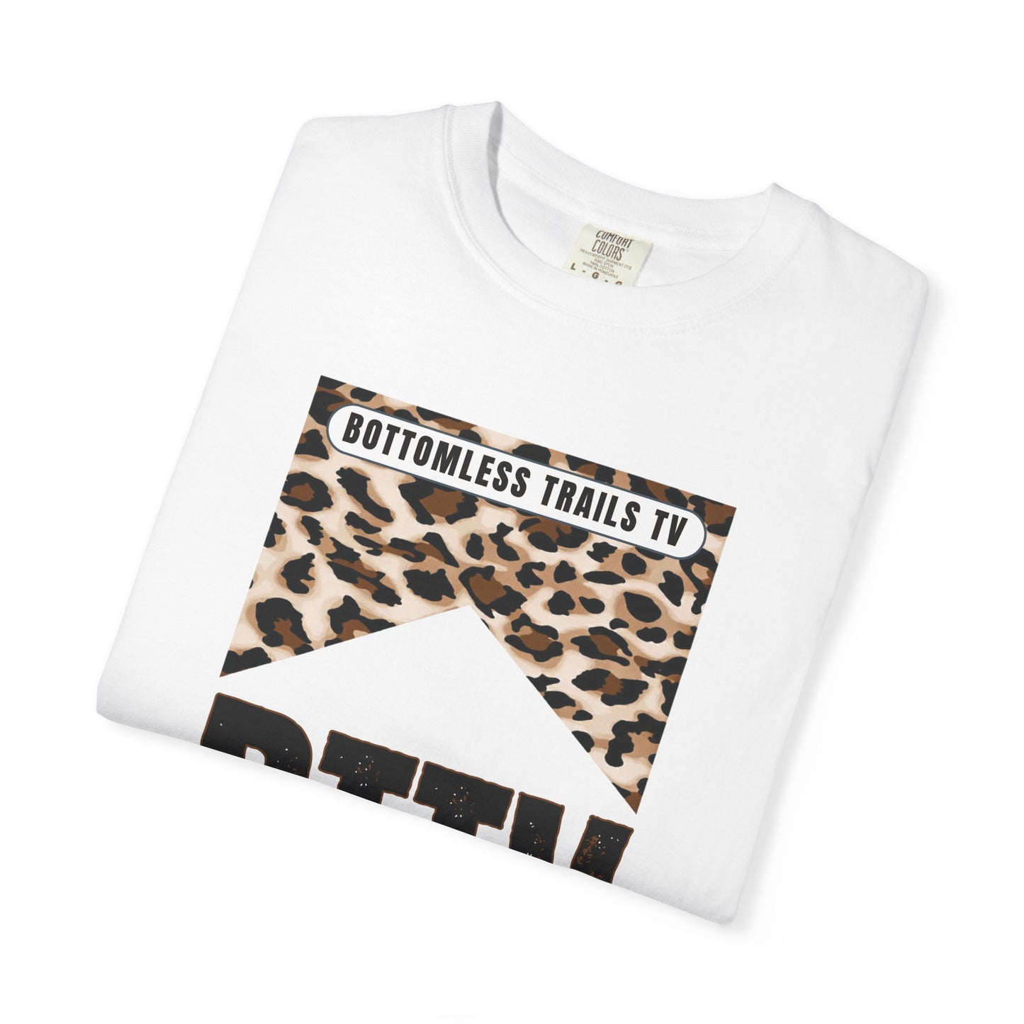 BTTV Leopard Logo T-Shirt — Bottomless Trails TV Graphic Tee