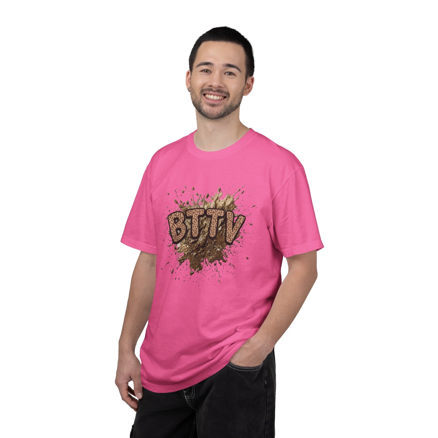 BTTV Mud Splash cheetah print T-Shirt