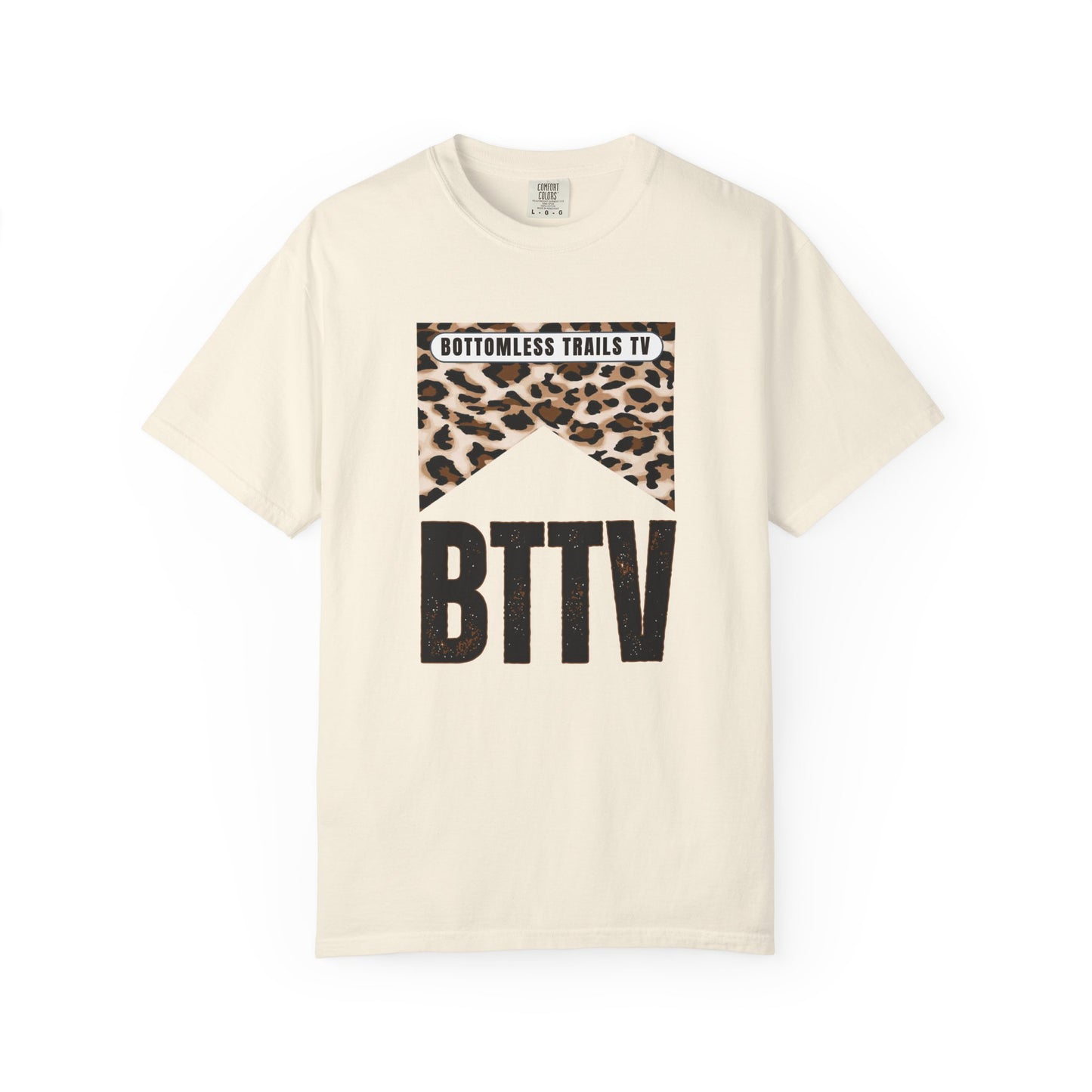 BTTV Leopard Logo T-Shirt — Bottomless Trails TV Graphic Tee