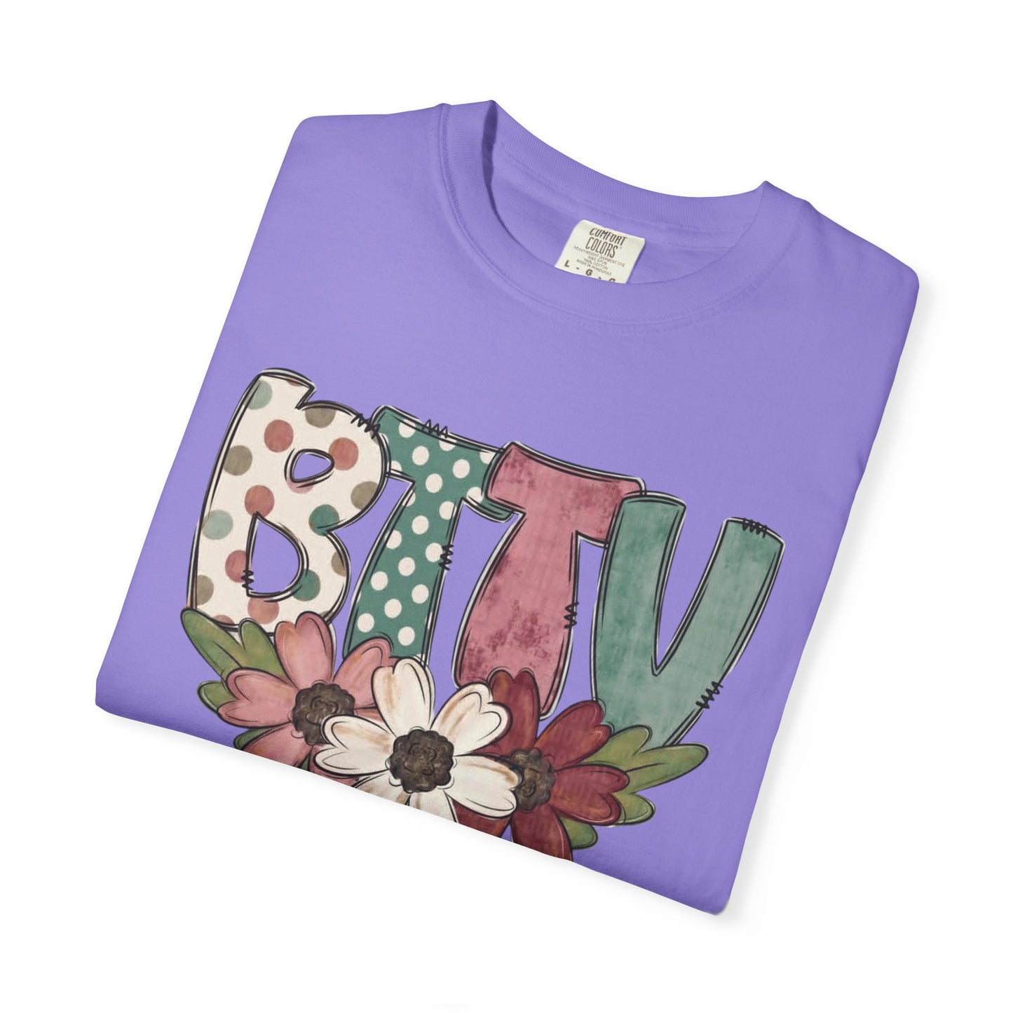BTTV Floral T-Shirt — Protest Support Tee with Flower Design
