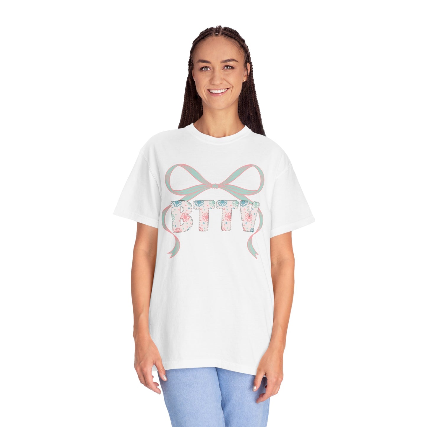 BTTV  Floral Ribbon T-Shirt