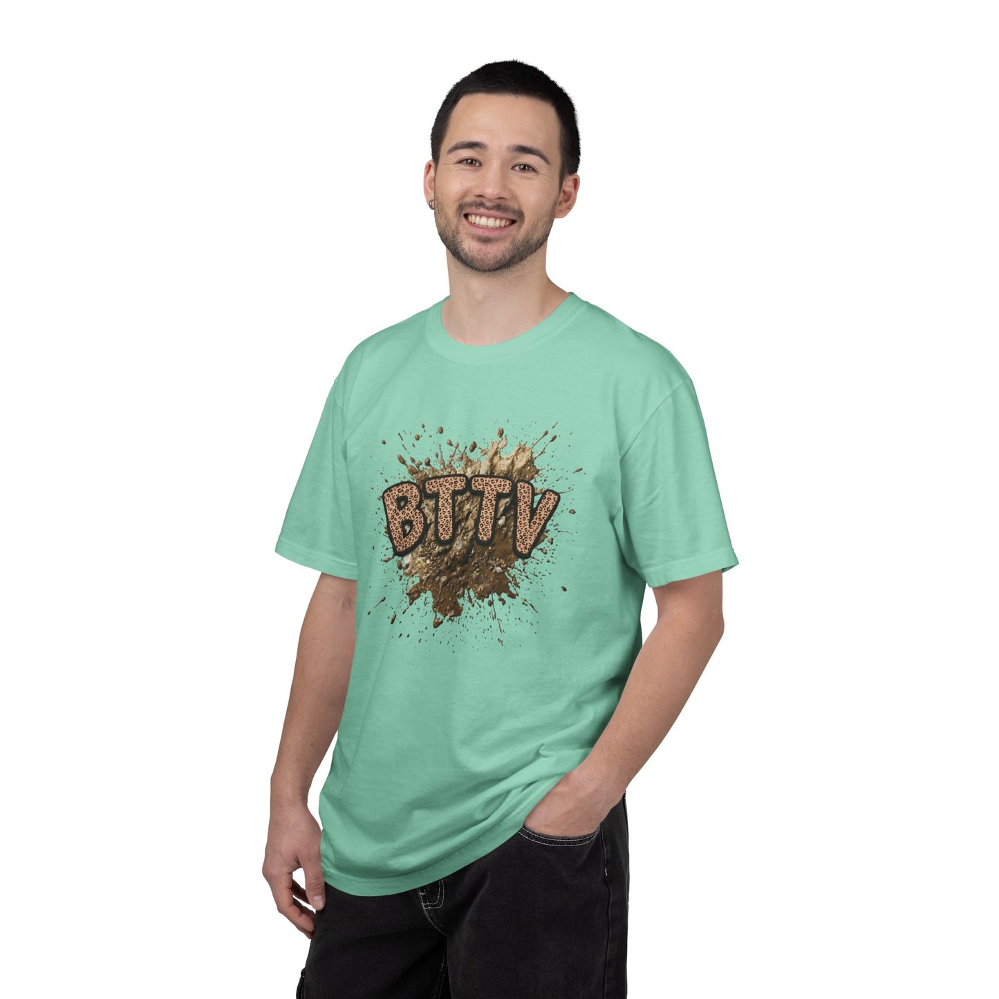BTTV Mud Splash cheetah print T-Shirt