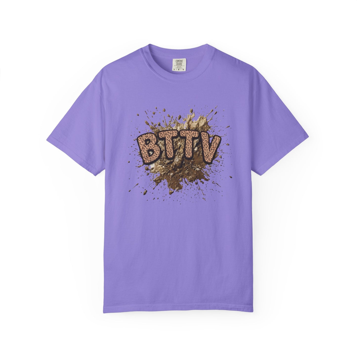 BTTV Mud Splash cheetah print T-Shirt