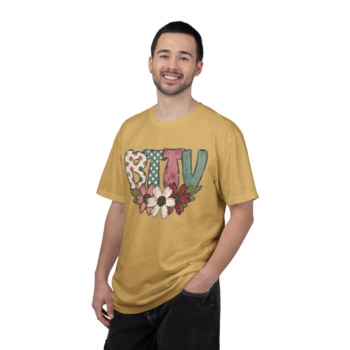 BTTV Floral T-Shirt — Protest Support Tee with Flower Design