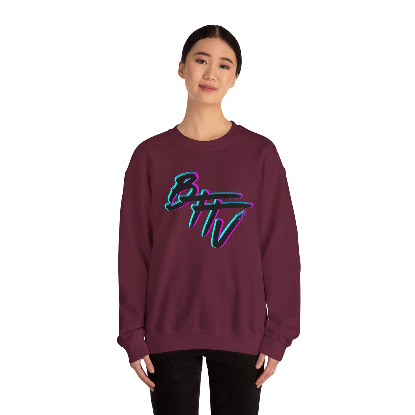 Retro Graphic Crewneck Sweatshirt - Cozy Unisex Top for Casual Style, Gift for Friends, Streetwear, Weekend Wear