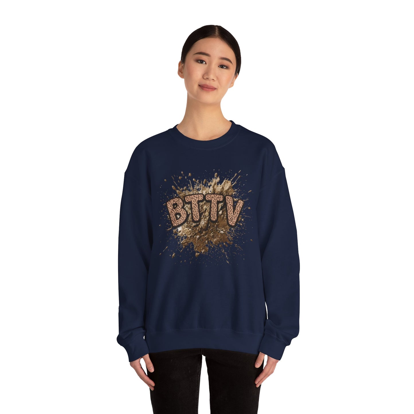 Leopard Print BTTY Crewneck Sweatshirt