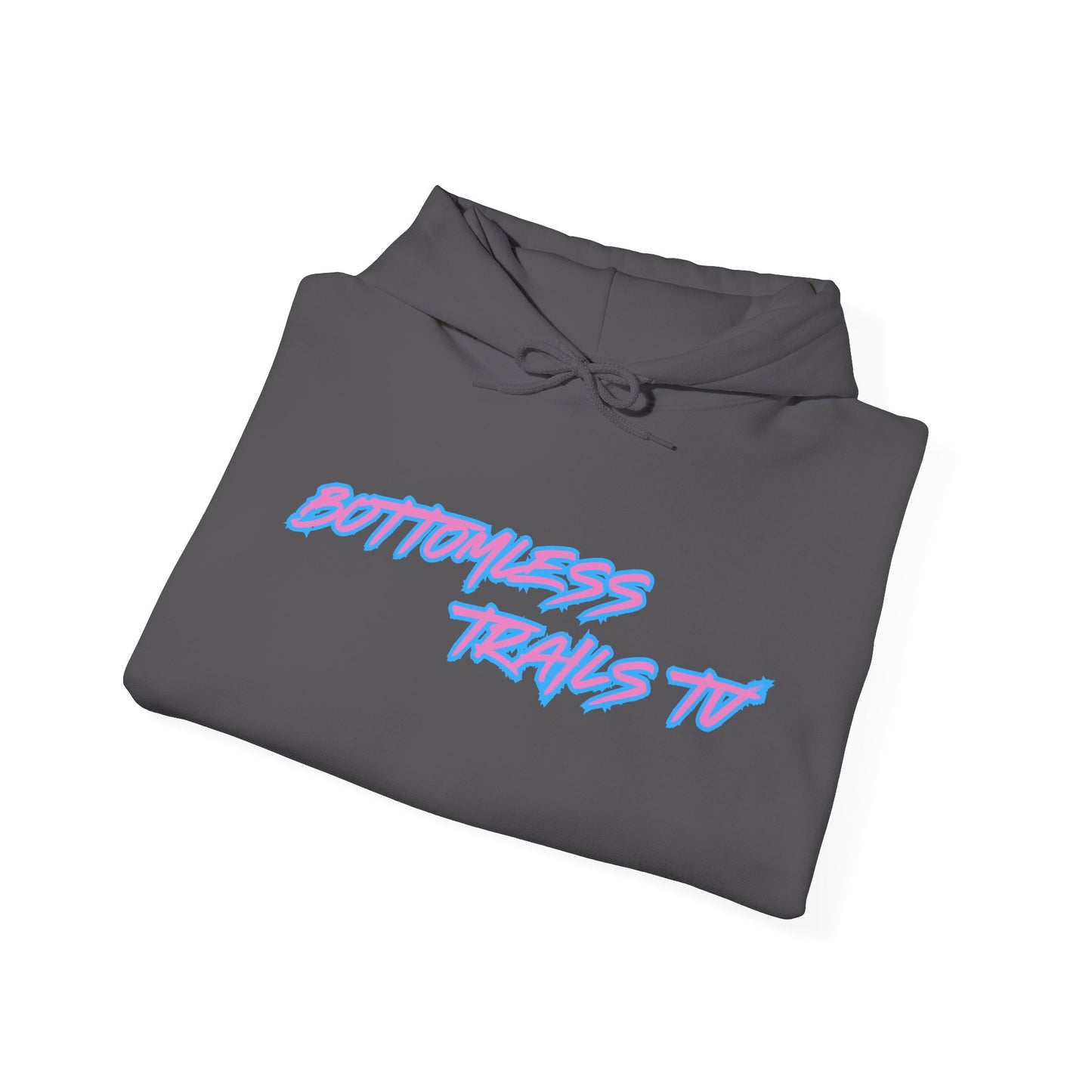 Bottomless Trails Heavy Blend Hoodie (pink/blue)