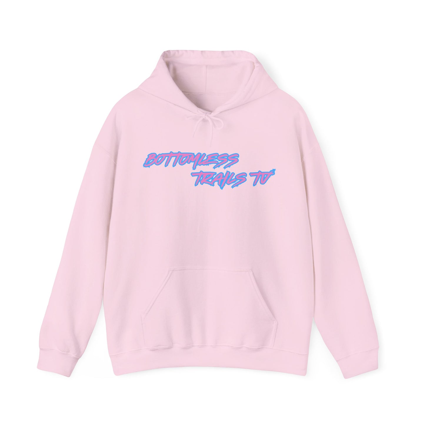 Bottomless Trails Heavy Blend Hoodie (pink/blue)