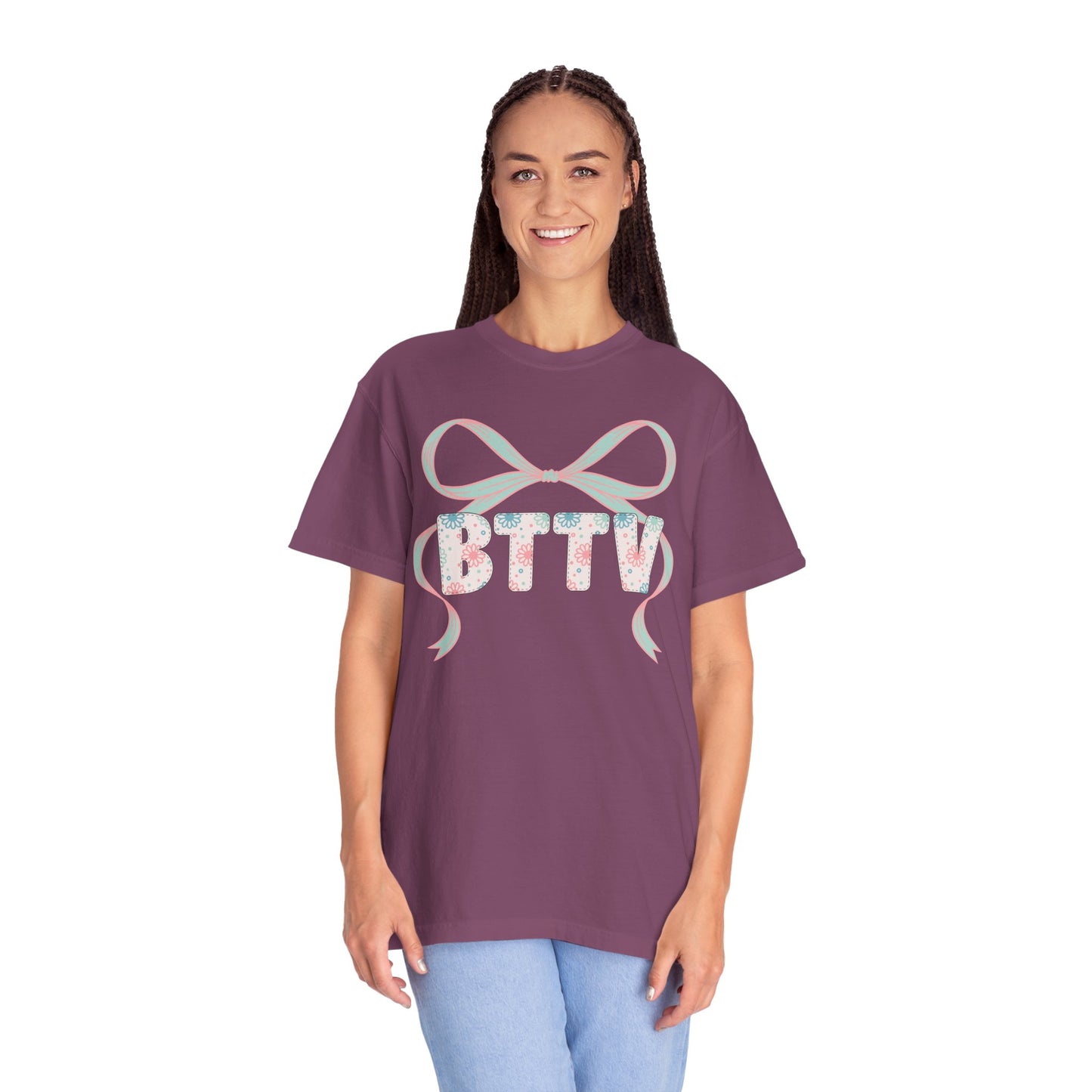BTTV  Floral Ribbon T-Shirt