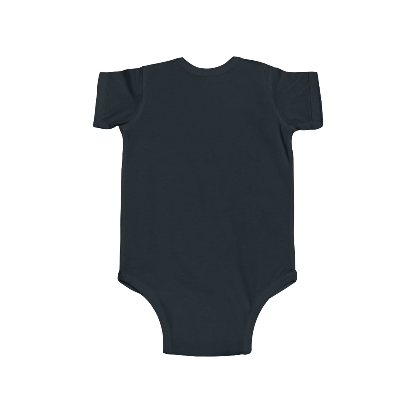 Baby Bodysuit - 'BITV' Lightning Bolt Graphic Infant Onesie, Cute Retro Teal Nursery Gift