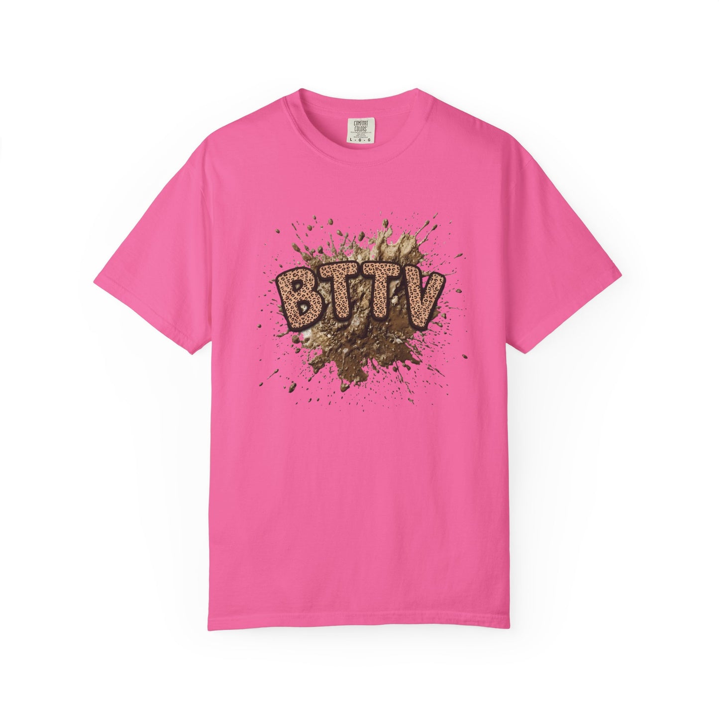 BTTV Mud Splash cheetah print T-Shirt