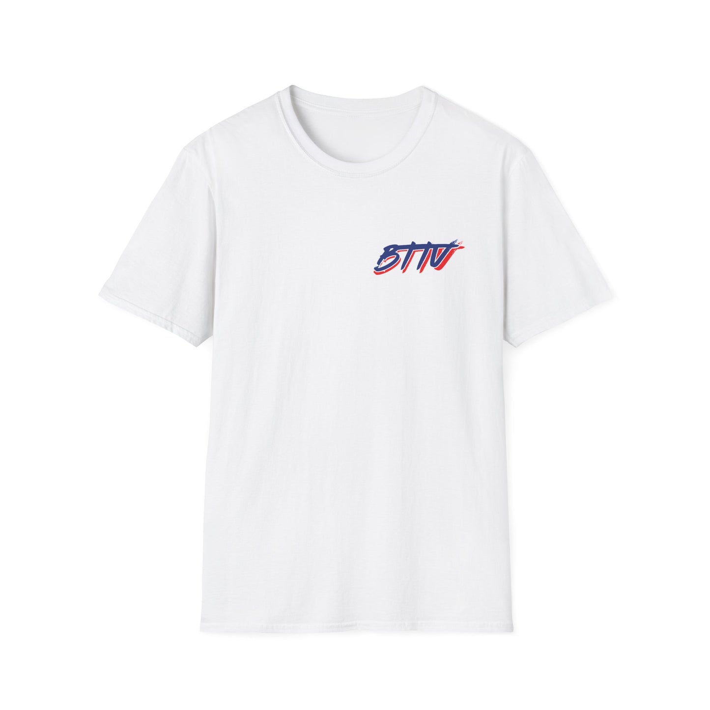 Big and Tall Patriotic STTV Graphic T-Shirt — American Flag Logo Tee