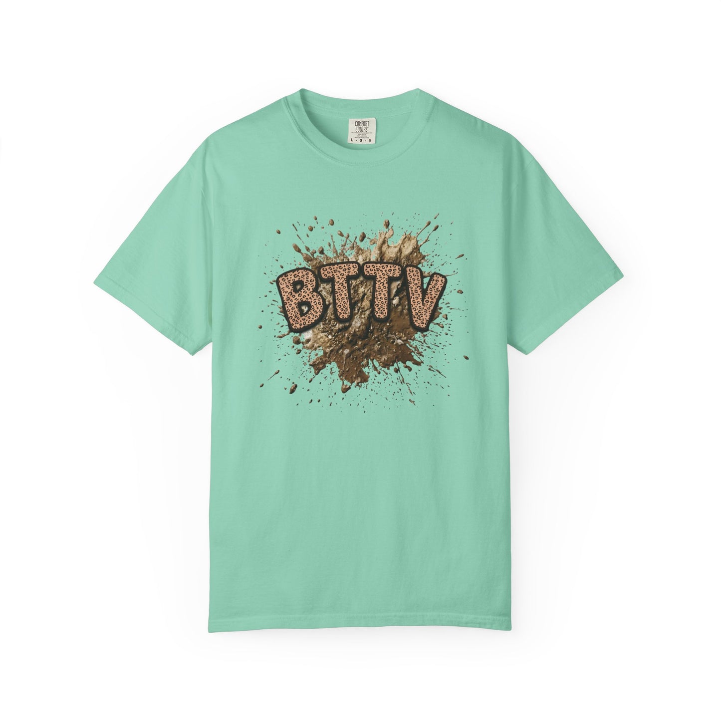 BTTV Mud Splash cheetah print T-Shirt