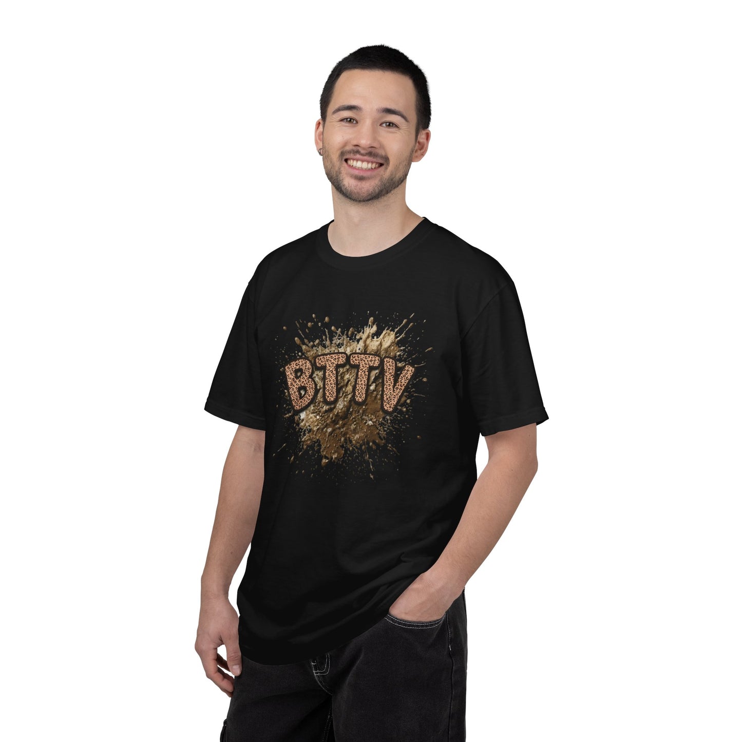 BTTV Mud Splash cheetah print T-Shirt
